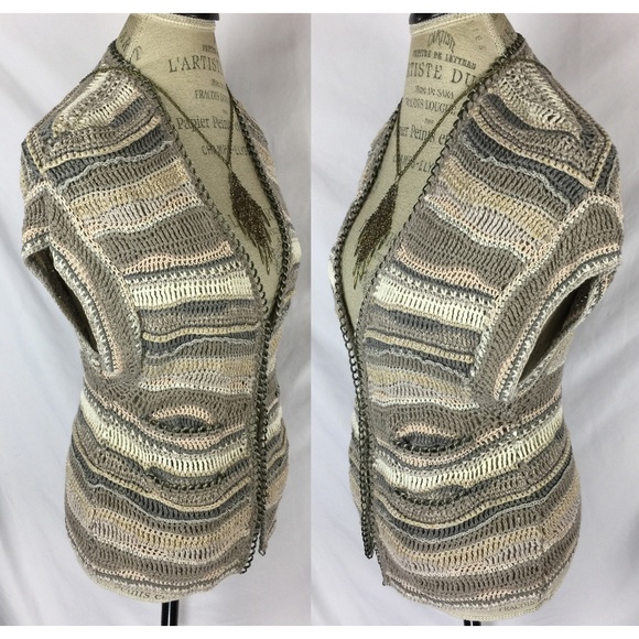 Anthropologie Leifsdottir handknit chain Sweater S - Picture 2 of 8